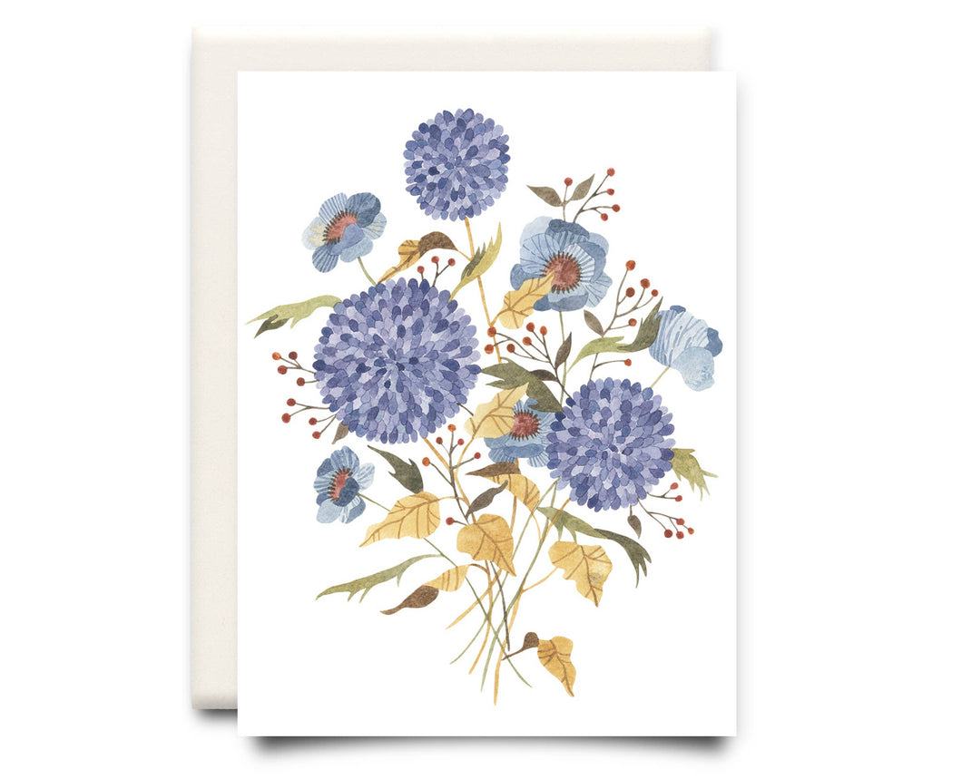 Hydrangea Bouquet | Floral Greeting Card