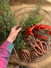 Load image into Gallery viewer, Fluffy Green Wreath Workshop November 24th
