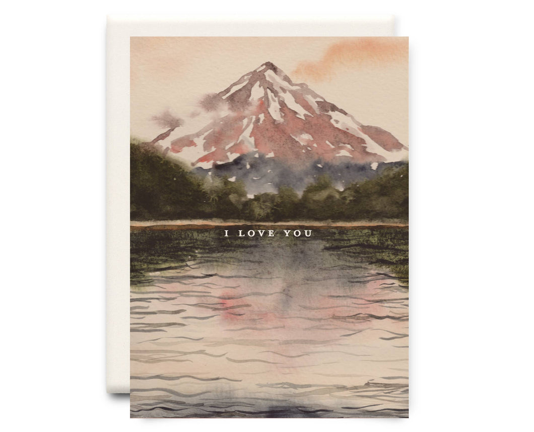 I Love You Lake | Love Greeting Card